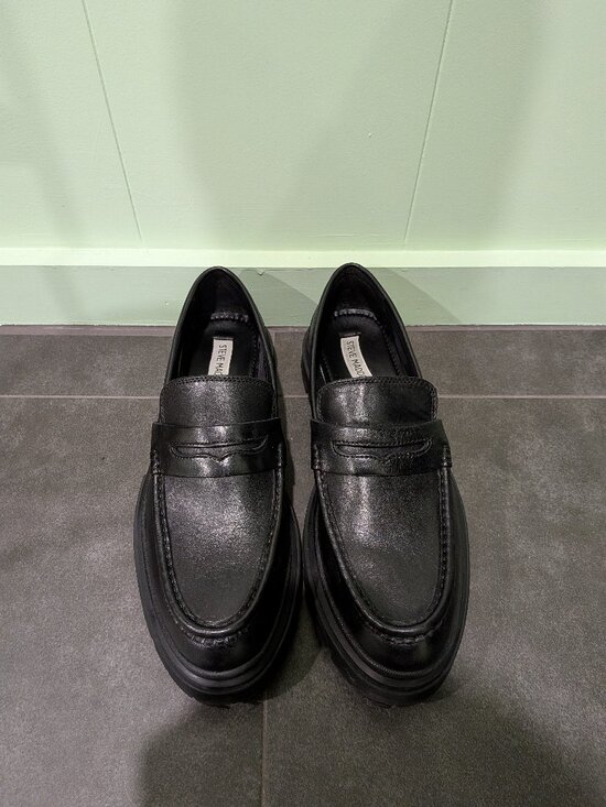 Steve Madden Lug Sole Penny Loafer Black main image 3